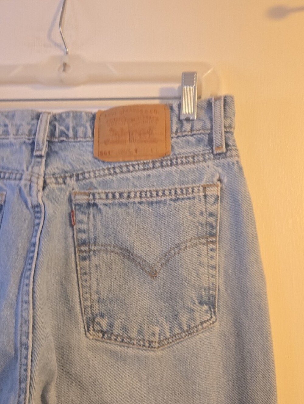 Levi's Light Blue Baggy Straight  Jeans - Picture 8 of 13